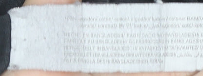 Bershka Women’s Black Graphic T-Shirt Size 12 Cotton Short Sleeve Top