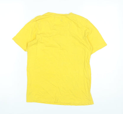 NBA Boys Yellow Los Angeles Lakers T-Shirt Size 10-11 Years Cotton