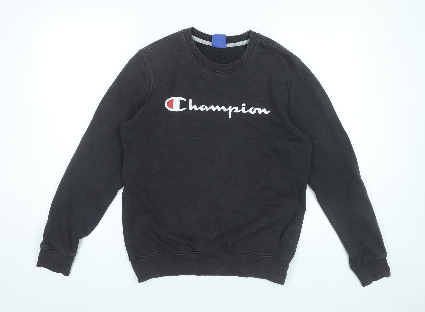 Mens UK Size S Champion Black Pullover Sweatshirt