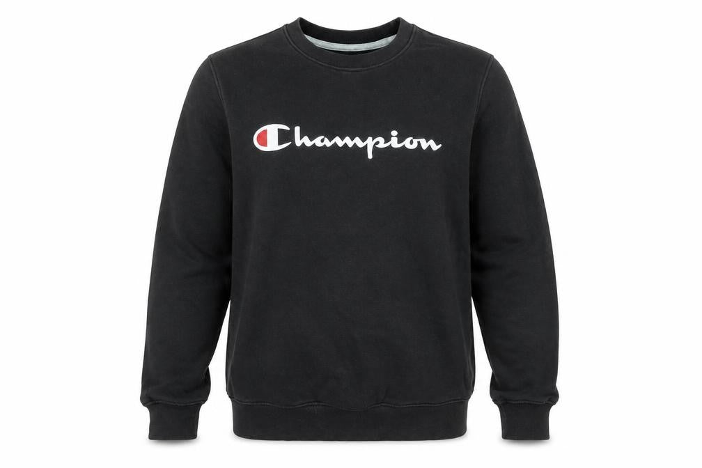 Mens UK Size S Champion Black Pullover Sweatshirt