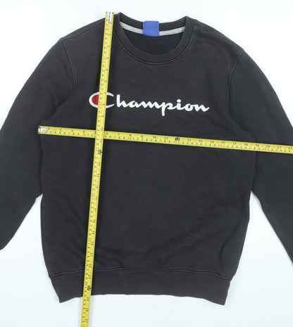 Mens UK Size S Champion Black Pullover Sweatshirt