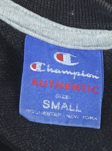Mens UK Size S Champion Black Pullover Sweatshirt