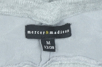 Mercer & Madison Womens Grey V-Neck Pullover Jumper Size 12 M