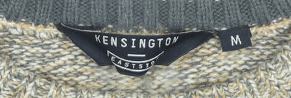 Kensington Eastside Men's Beige Knit Pullover Jumper Size M