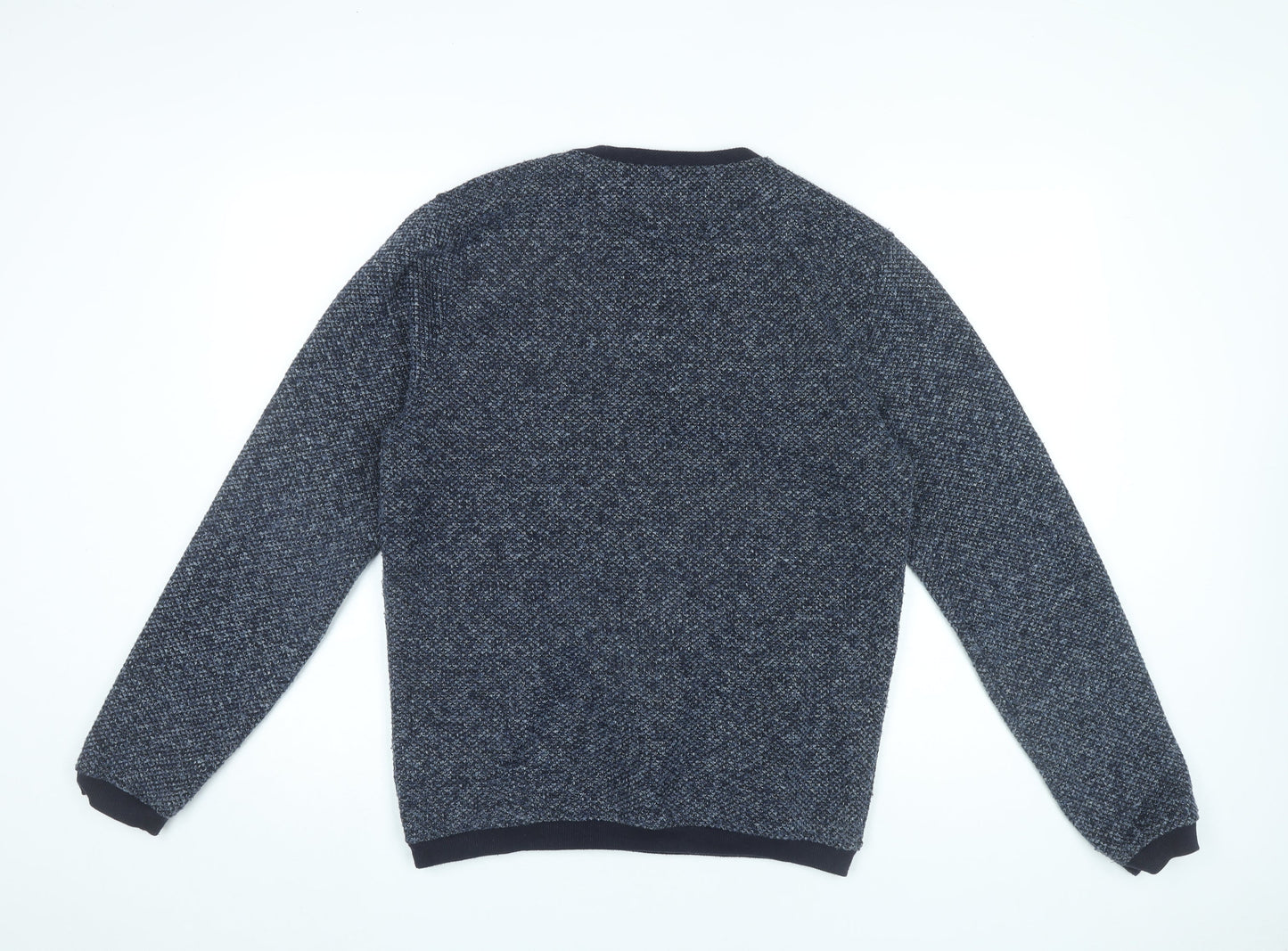 ACW85 Men's Blue Knit Pullover Jumper Medium Crew Neck