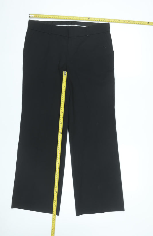 Mexx Womens Black Size 12 Straight Leg Dress Pants Work Trousers
