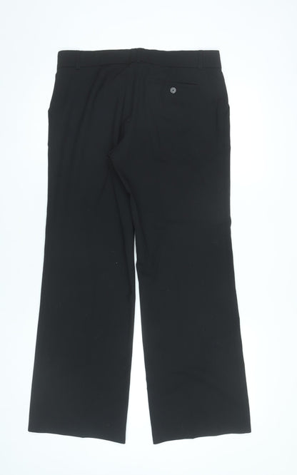 Mexx Womens Black Size 12 Straight Leg Dress Pants Work Trousers