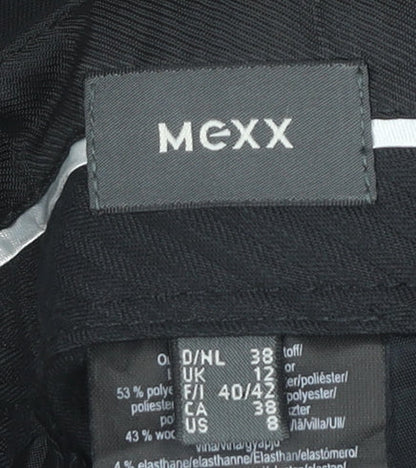 Mexx Womens Black Size 12 Straight Leg Dress Pants Work Trousers