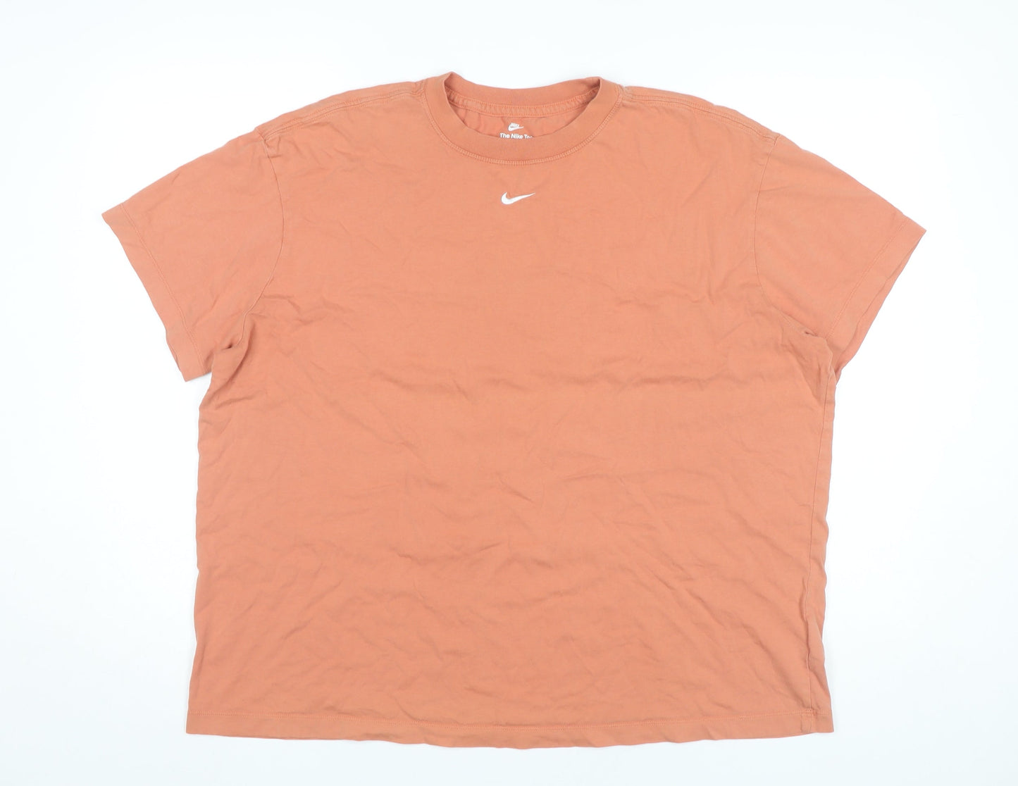 Womens UK Size XL Nike Orange Basic T-Shirt