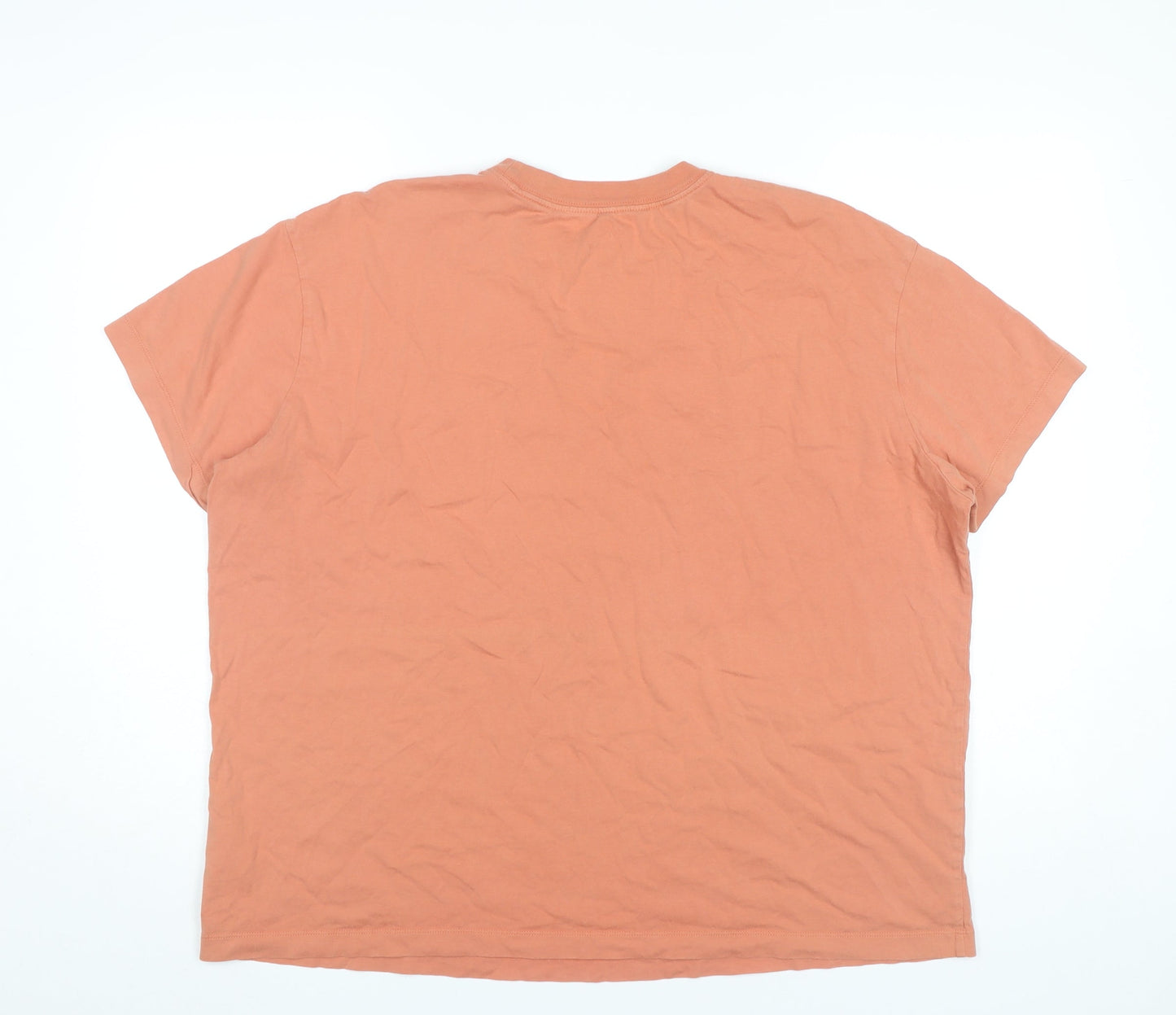Womens UK Size XL Nike Orange Basic T-Shirt