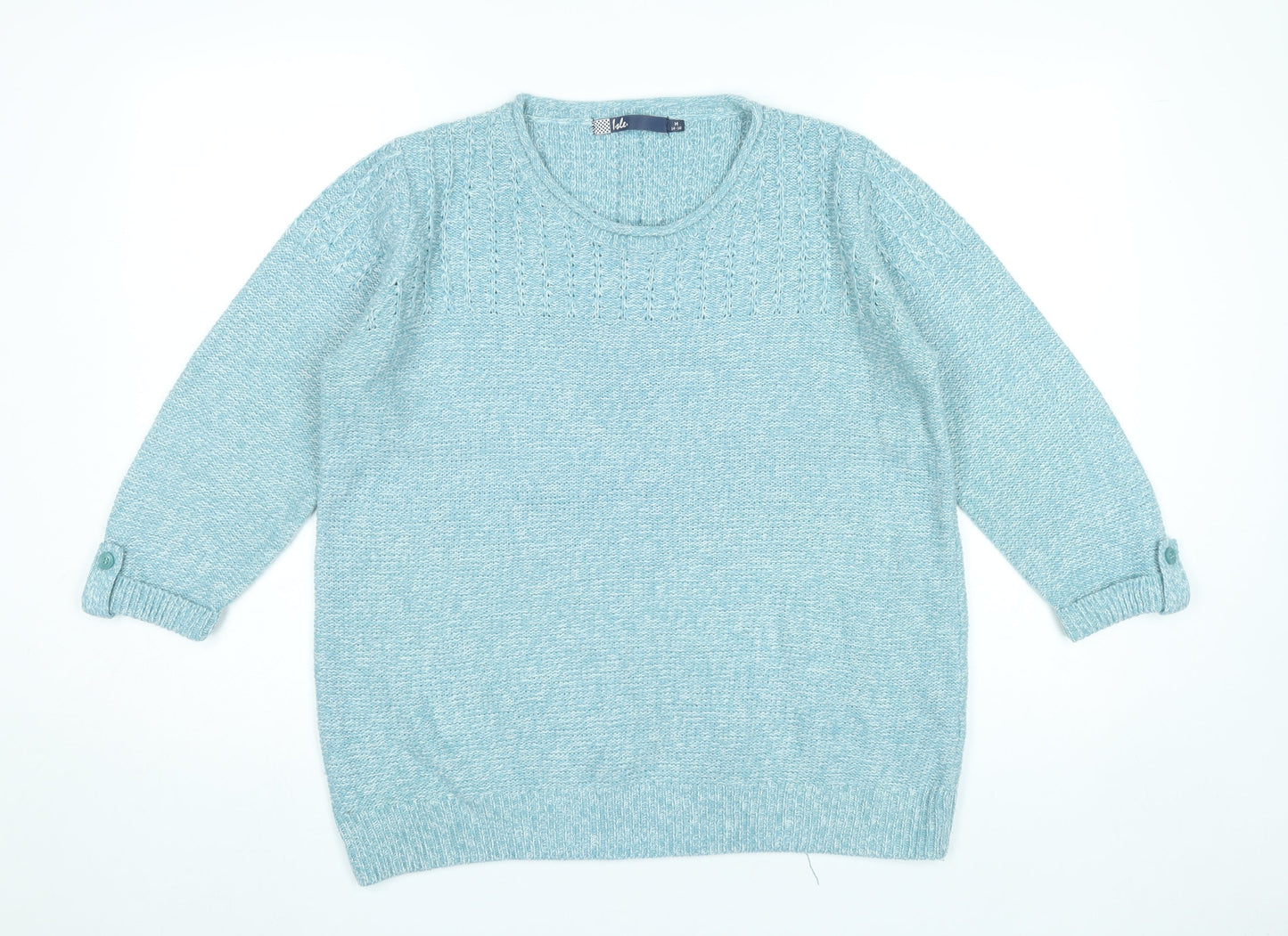 Womens UK Size 16 Isle Blue Pullover Jumper