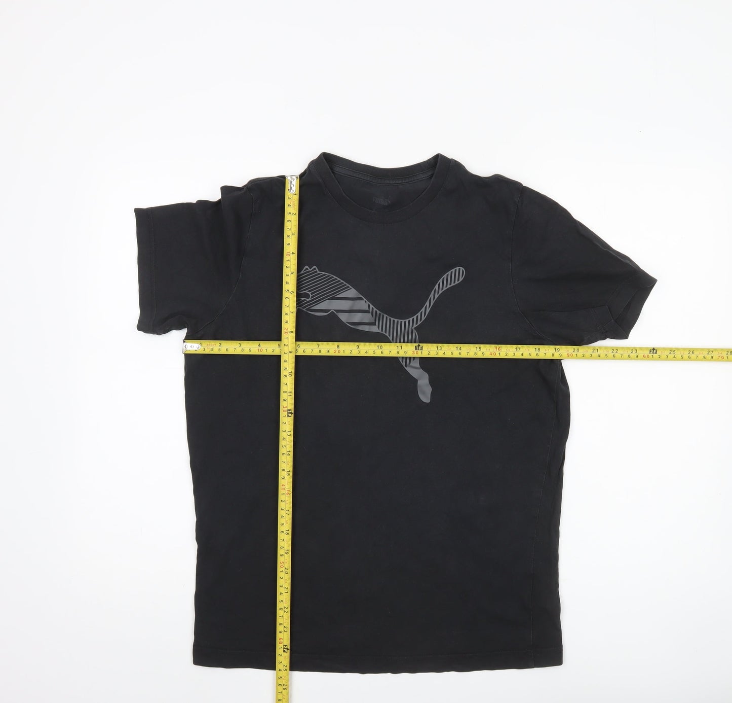 Puma Men’s Black M Regular Fit Sports Logo T-Shirt