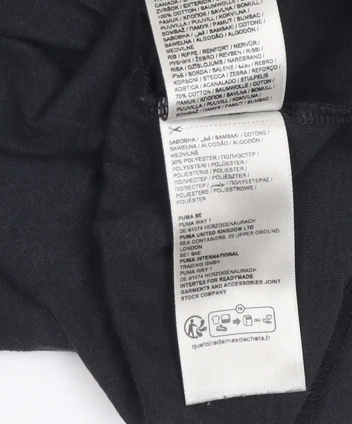 Puma Men’s Black M Regular Fit Sports Logo T-Shirt