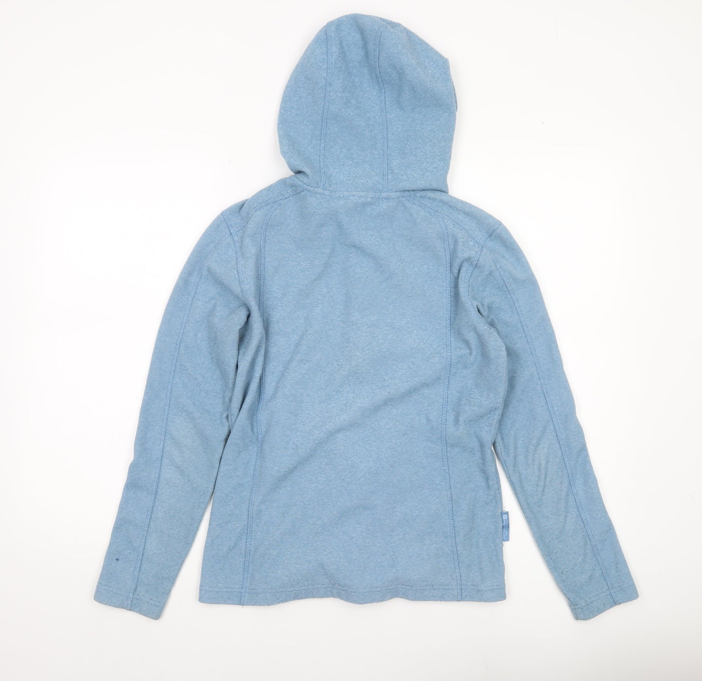 Mountain Warehouse Womens Blue Fleece Jacket UK 12 Hooded Zip