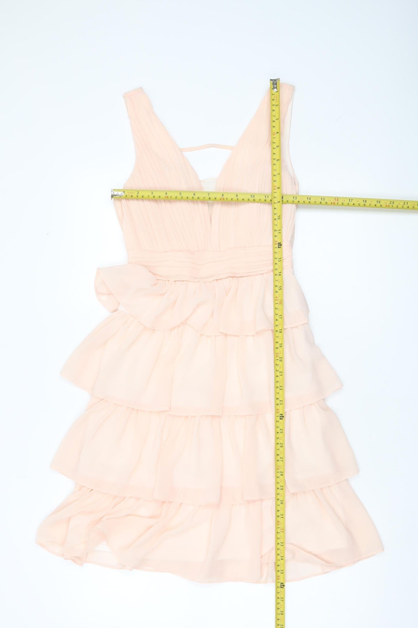 CHARM'S Paris Women Beige Short A-Line Sleeveless Cocktail Dress S