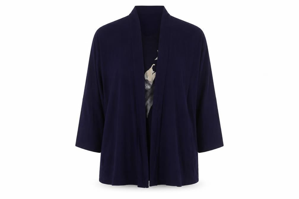 Womens UK Size 20 Saloos Blue Kimono Blouse