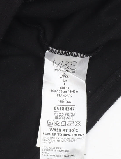 Mens UK Size L Marks and Spencer Black Basic Jacket