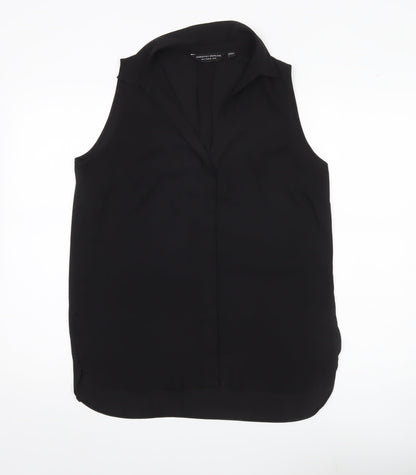 Womens UK Size 12 Dorothy Perkins Black Basic Blouse