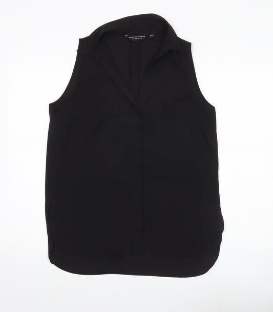 Womens UK Size 12 Dorothy Perkins Black Basic Blouse