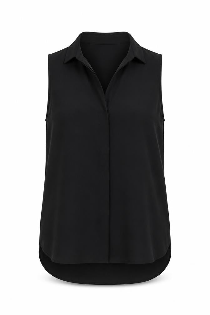 Womens UK Size 12 Dorothy Perkins Black Basic Blouse