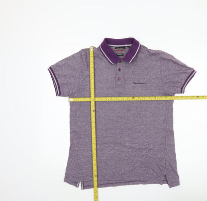 Pierre Cardin Men’s Purple Polo Shirt Size M Regular Fit Casual
