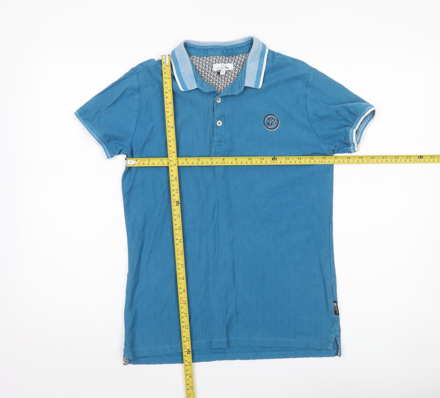 Lola Maverick Boys Blue Polo Shirt Age 12-13 Years Short Sleeve Cotton