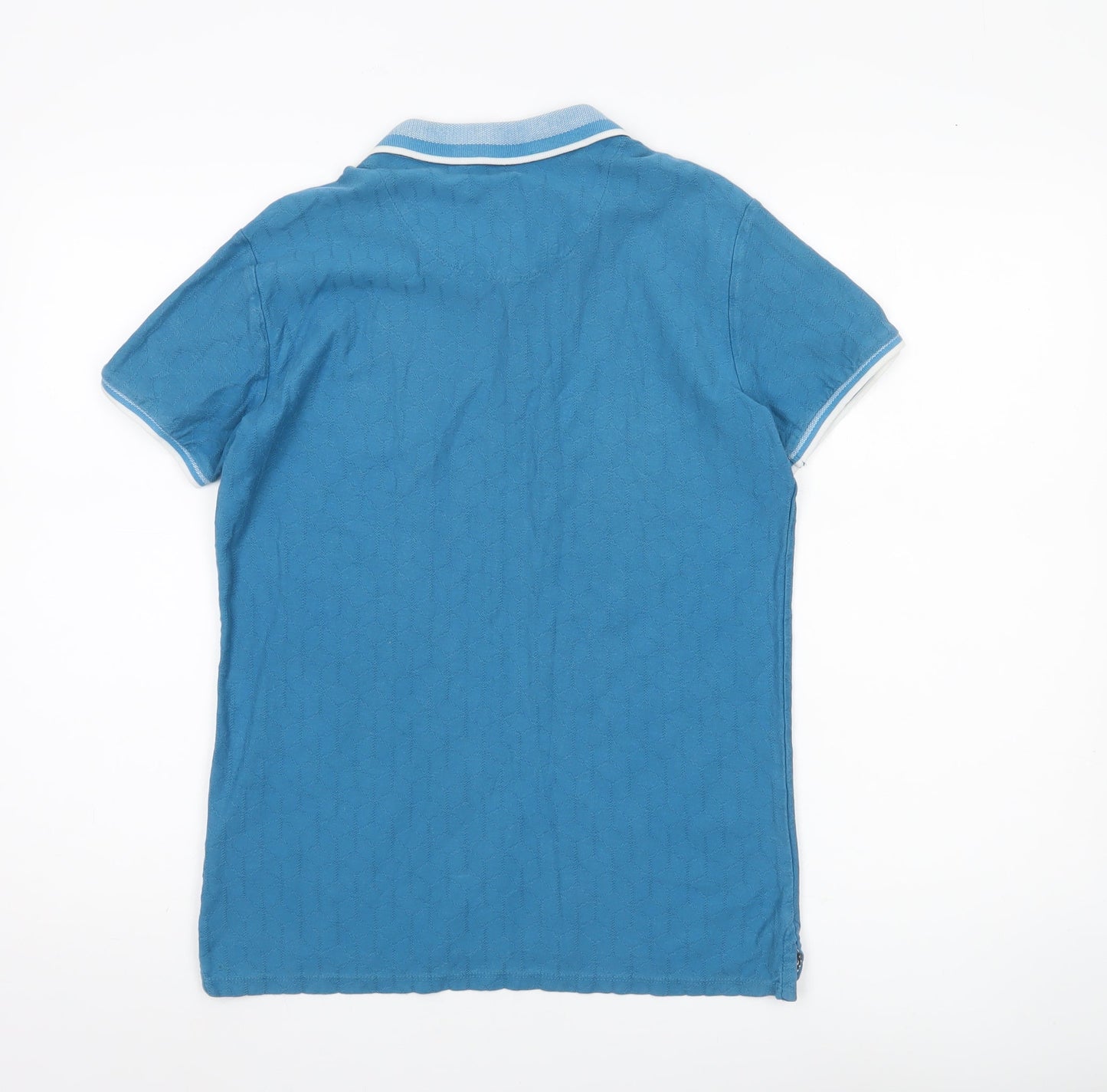 Lola Maverick Boys Blue Polo Shirt Age 12-13 Years Short Sleeve Cotton