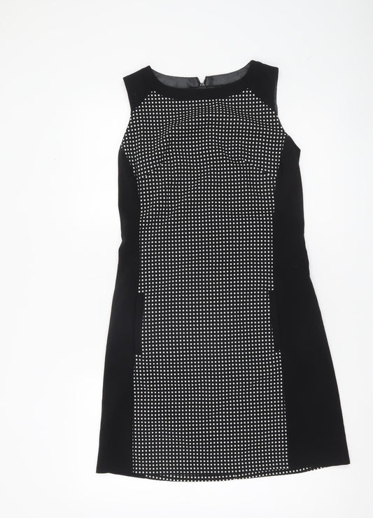 Next Women’s Black White Polka Dot Sheath Dress Size 6