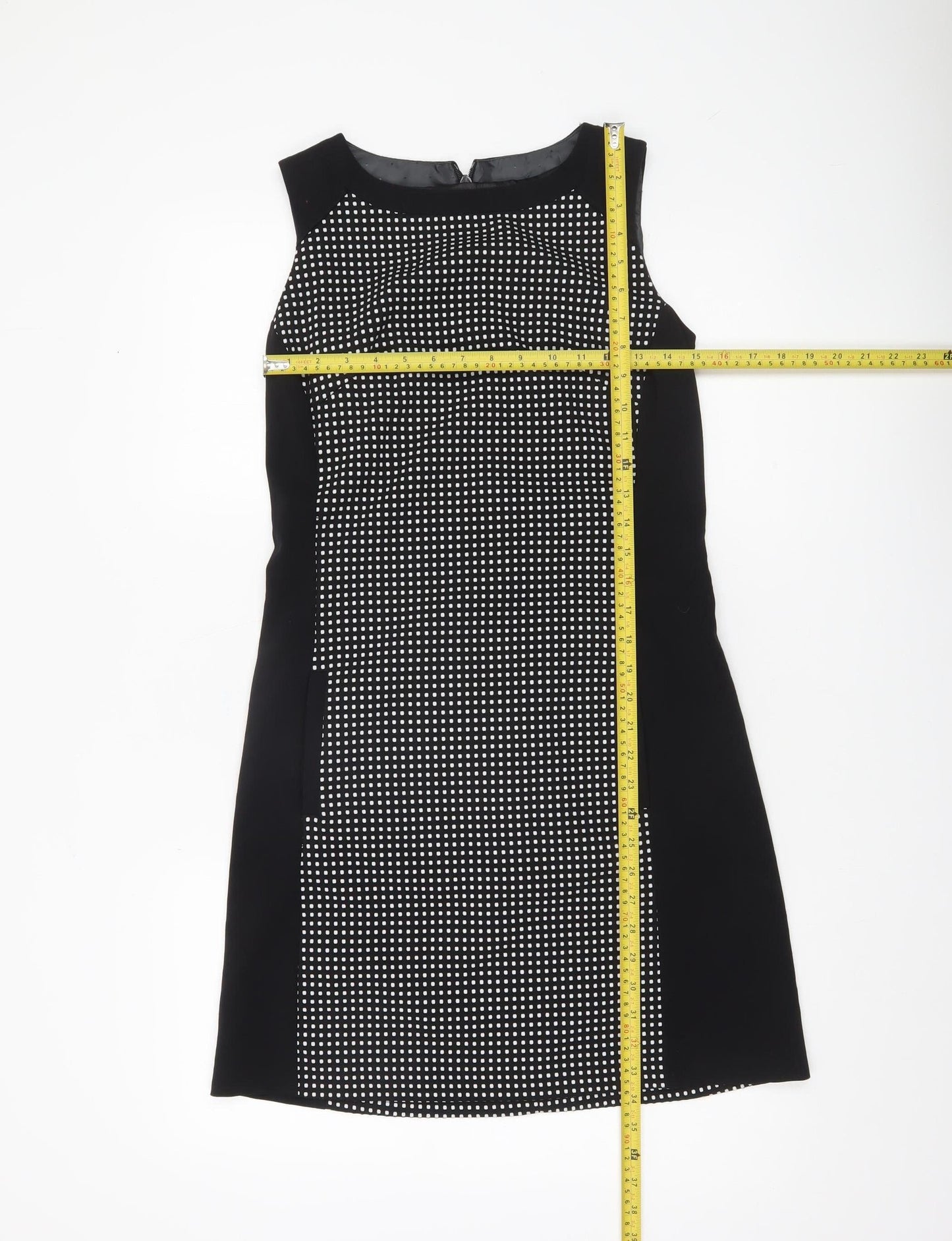Next Women’s Black White Polka Dot Sheath Dress Size 6