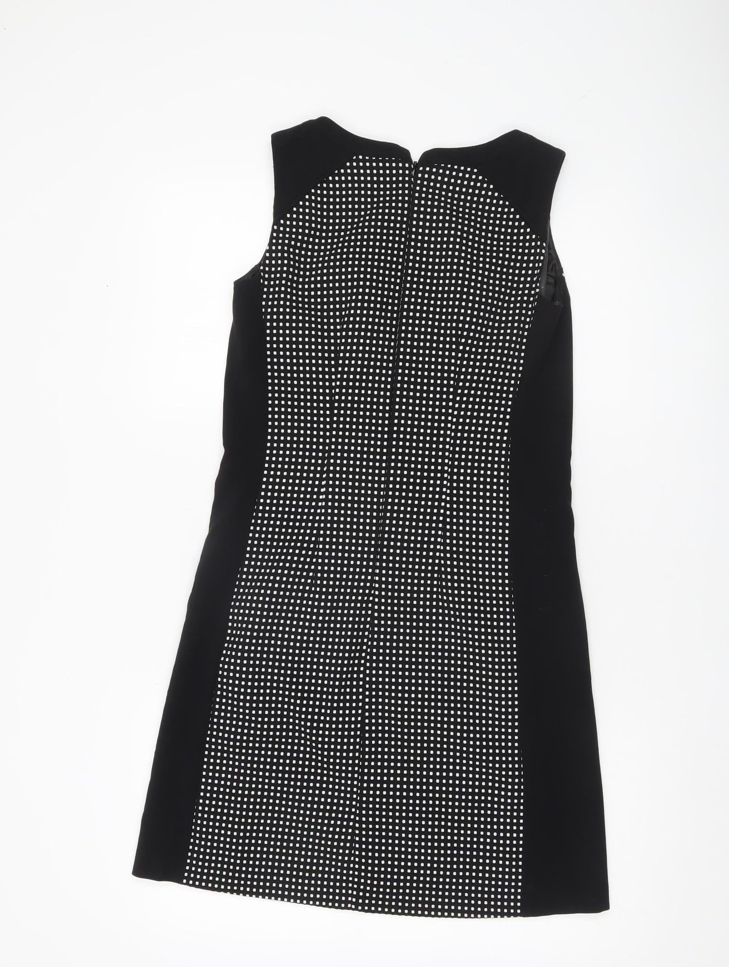 Next Women’s Black White Polka Dot Sheath Dress Size 6