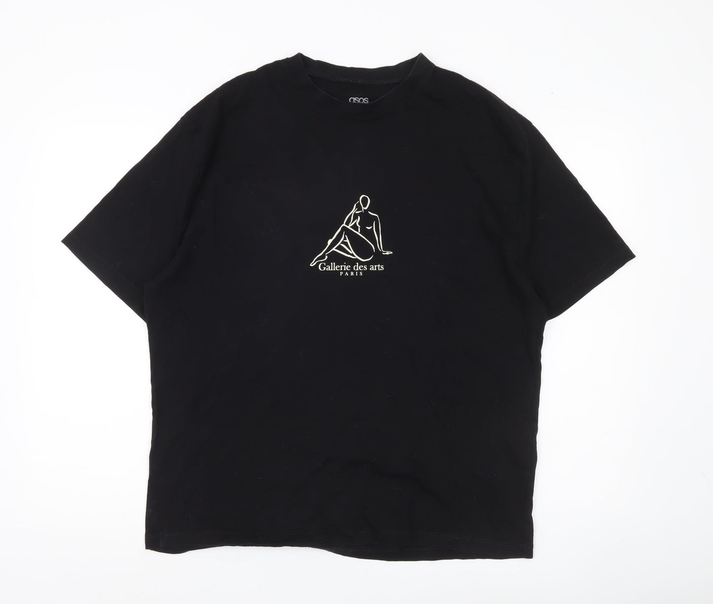 Mens UK Size M ASOS Black  T-Shirt