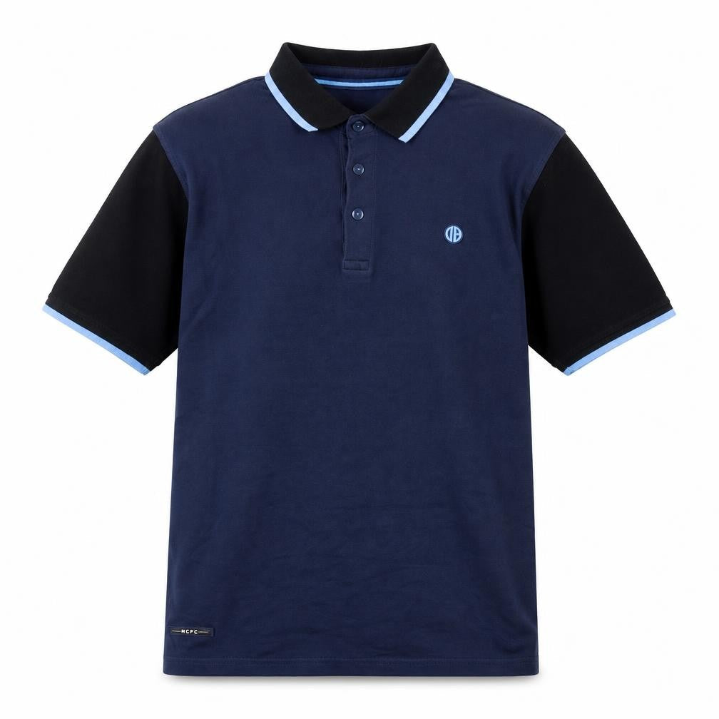 Mens UK Size M Manchester City 100% Cotton Polo Shirt