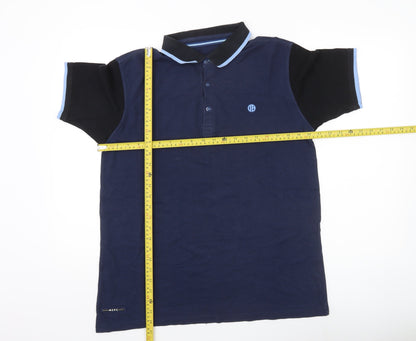 Manchester City Men's Blue Polo Shirt M Cotton Short Sleeve