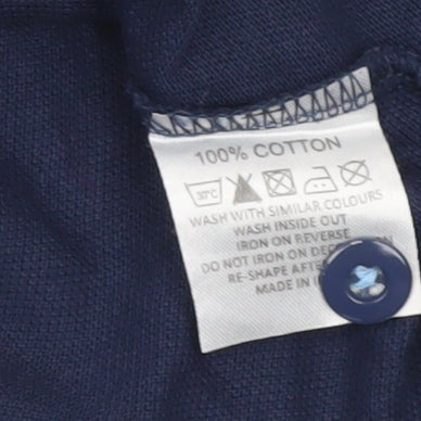 Manchester City Men's Blue Polo Shirt M Cotton Short Sleeve