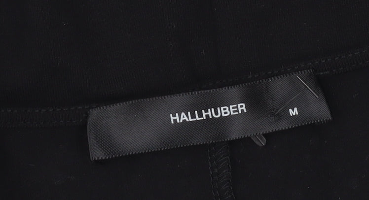 Hallhuber Women Black M Rhinestone Blouse 3/4 Sleeve Boat Neck