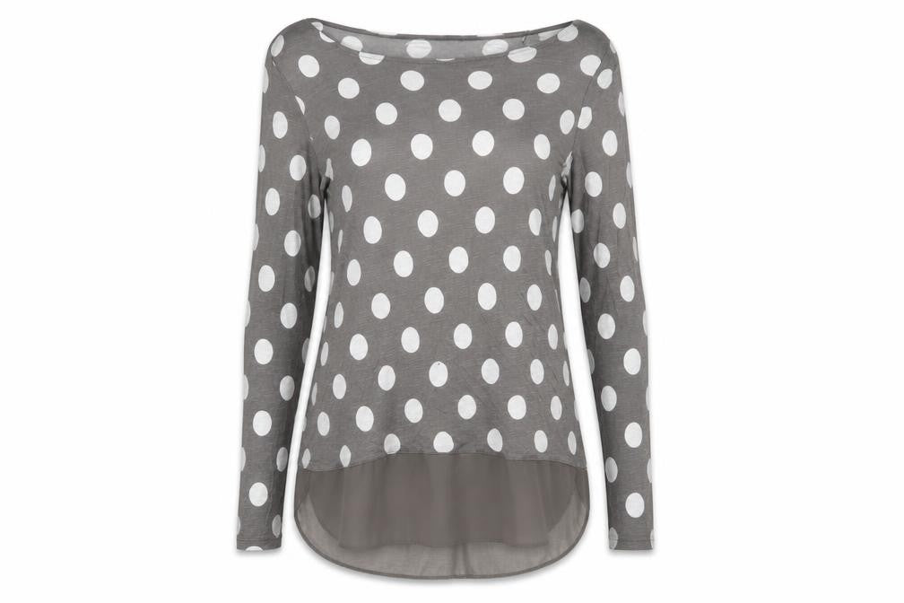 Womens UK Size 10 Phase Eight Grey Tunic Blouse