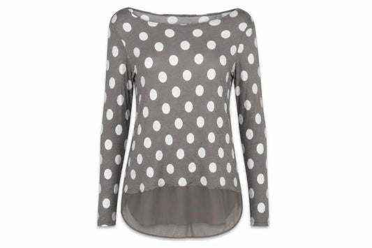 Womens UK Size 10 Phase Eight Grey Tunic Blouse
