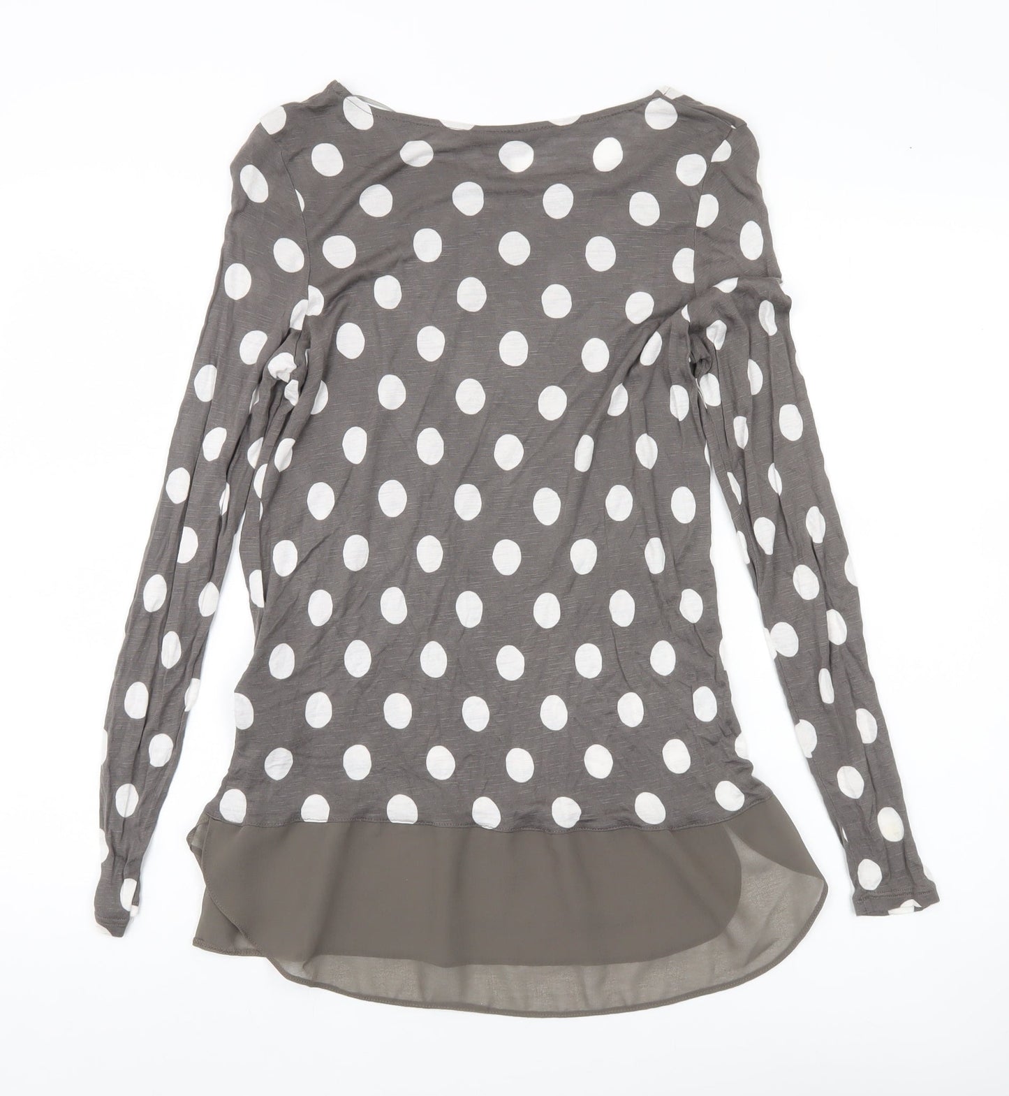 Womens UK Size 10 Phase Eight Grey Tunic Blouse