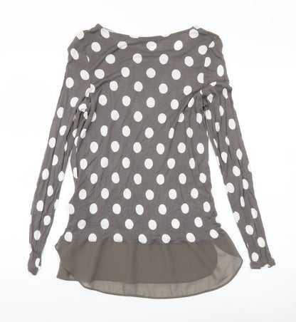 Womens UK Size 10 Phase Eight Grey Tunic Blouse