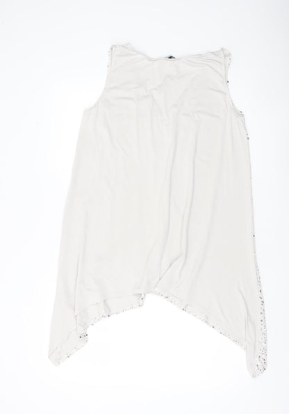 Womens UK Size 12 Isabella Oliver White Tunic Tank