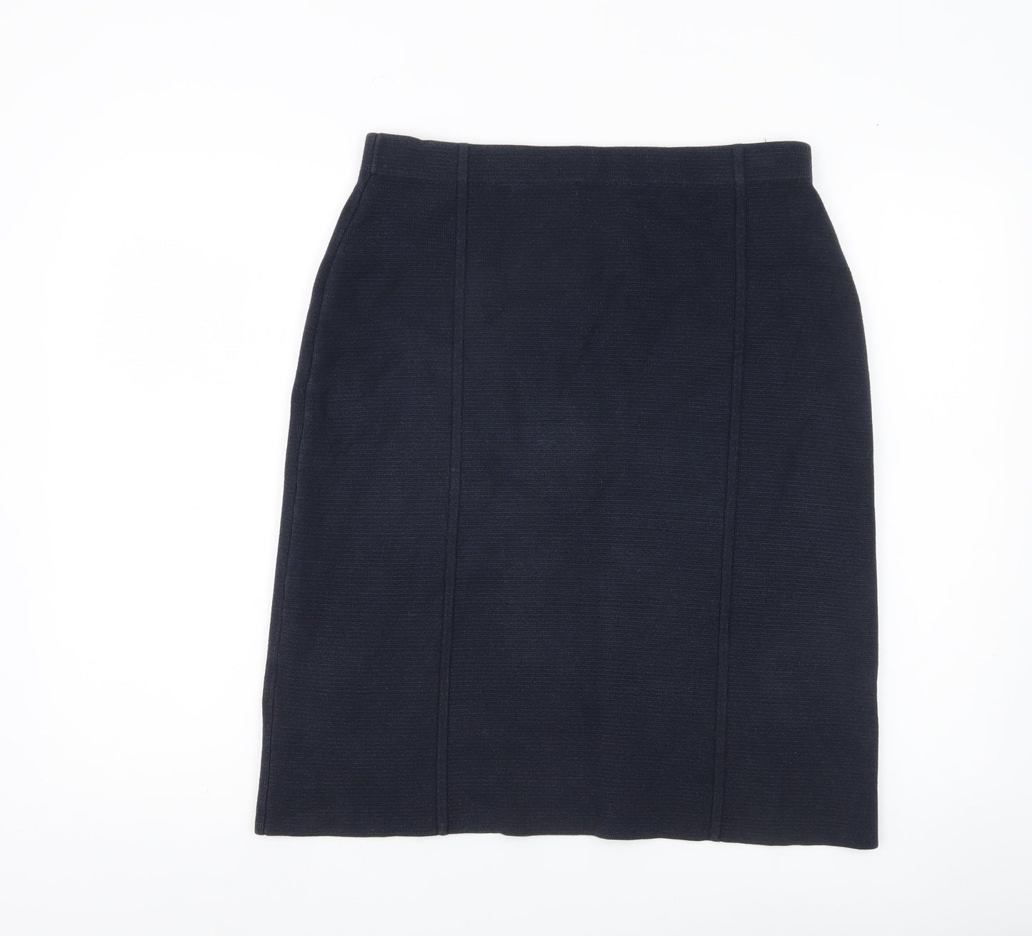 Eastex Women’s Black Knee Length Pencil Skirt Size 14 Acrylic Cotton