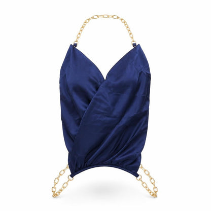 Cider Women’s Blue Satin Camisole Tank Top XS Partywear
