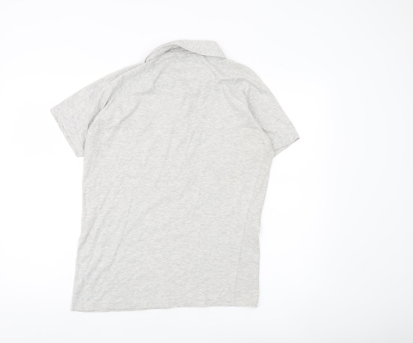 Twisted Soul Men’s Grey Polo Shirt Size M Short Sleeve Cotton