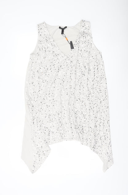 Womens UK Size M Isabella Oliver White Tunic Tank