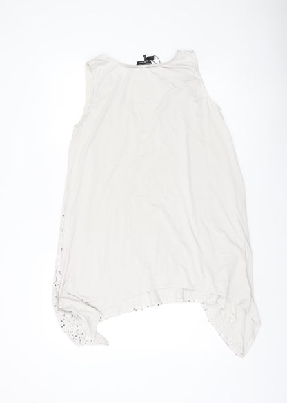 Womens UK Size M Isabella Oliver White Tunic Tank
