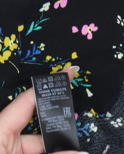 Marks and Spencer Women’s Multicoloured Floral Shift Dress Size 8