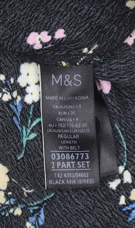 Marks and Spencer Women’s Multicoloured Floral Shift Dress Size 8