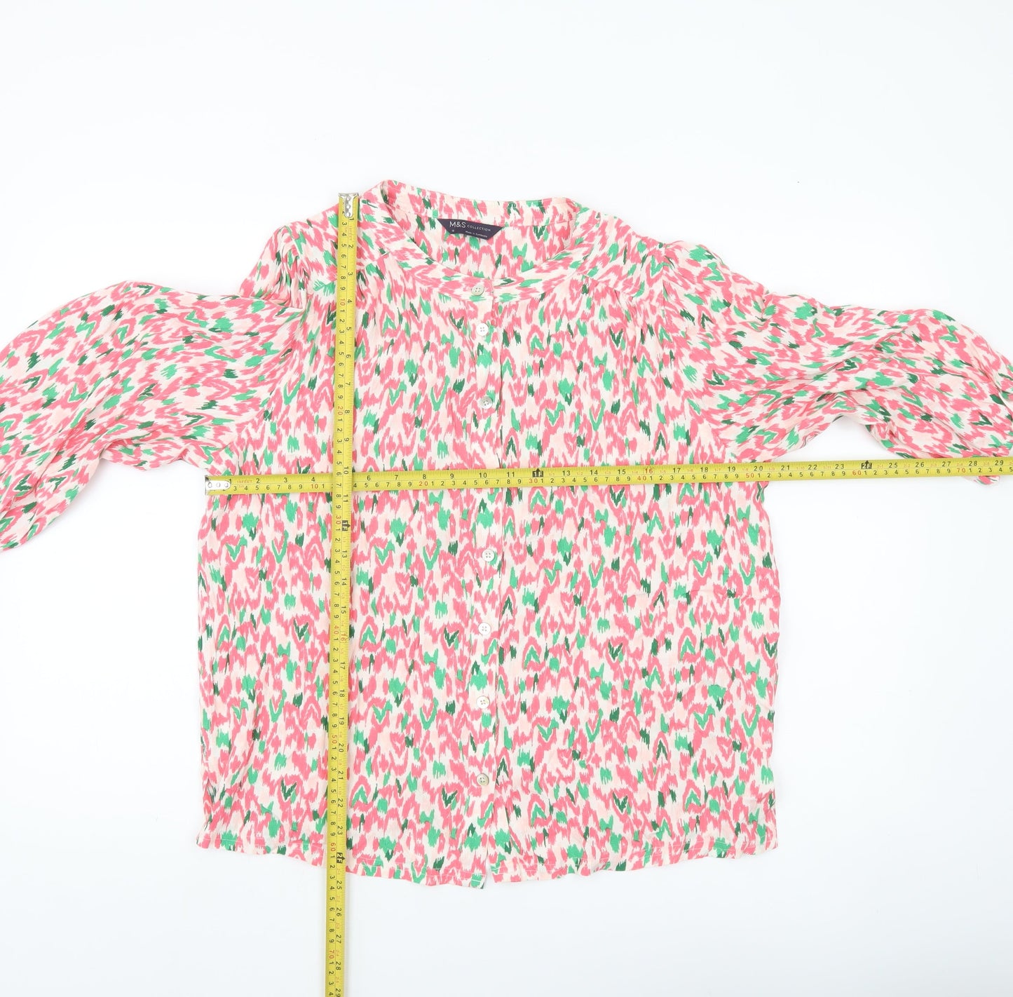 Womens UK Size 12 Marks and Spencer Multicoloured Tunic Blouse