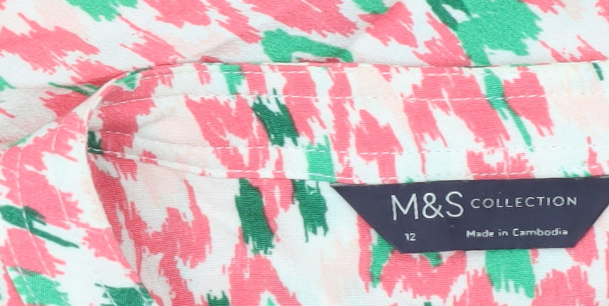Womens UK Size 12 Marks and Spencer Multicoloured Tunic Blouse