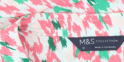 Womens UK Size 12 Marks and Spencer Multicoloured Tunic Blouse